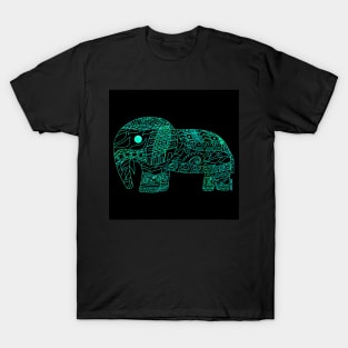 jade elephant ecopop pattern T-Shirt